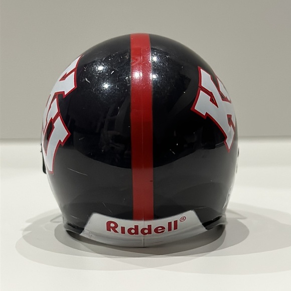 Kansas Jayhawks NCAA Vintage Pocket Pro Mini Riddell Football Helmet - Picture 5 of 6